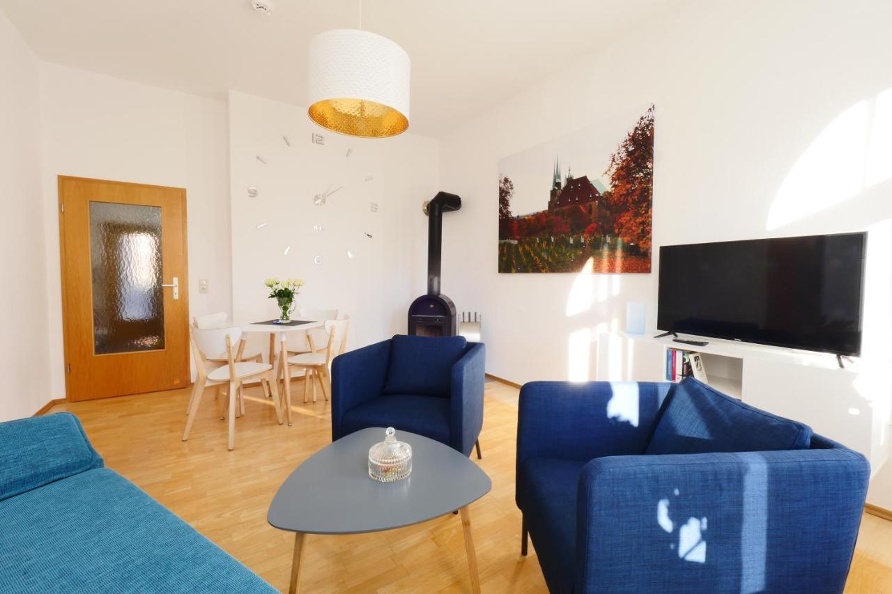 Wohnung Mit Blick Auf Die Zitadelle Petersberg - 3 Zimmer 埃尔福特 外观 照片