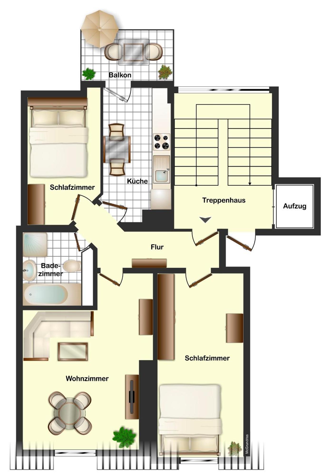 Wohnung Mit Blick Auf Die Zitadelle Petersberg - 3 Zimmer 埃尔福特 外观 照片